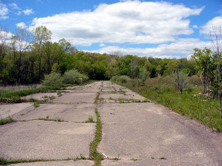 M-78 Twin/Triple Drive-In Theatre - Driveway - Photo From Water Winter Wonderland
